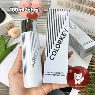 [COLORKEY] Xịt Khóa Nền Makeup Colorkey Vỏ Trắng Dưỡng Ẩm, Brightening Dewy Makeup Setting Spray, 100ml