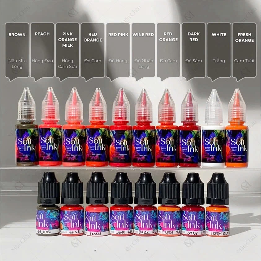 Mực SOFT INK - MTH Phun Môi Cực Mịn Fullsize 10ml