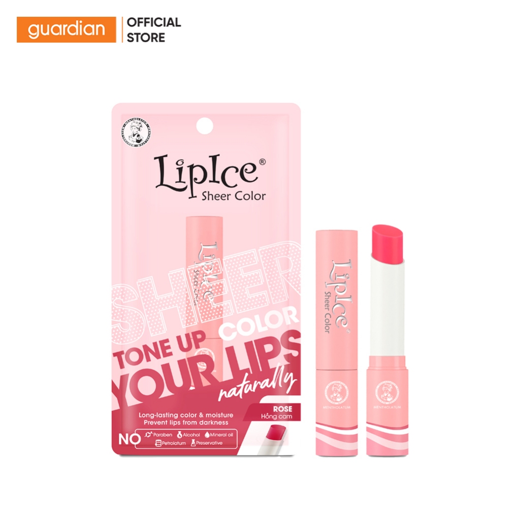 Son Dưỡng Có Màu Lipice Sheer Color 2.4g .#Hồng Cam Đất