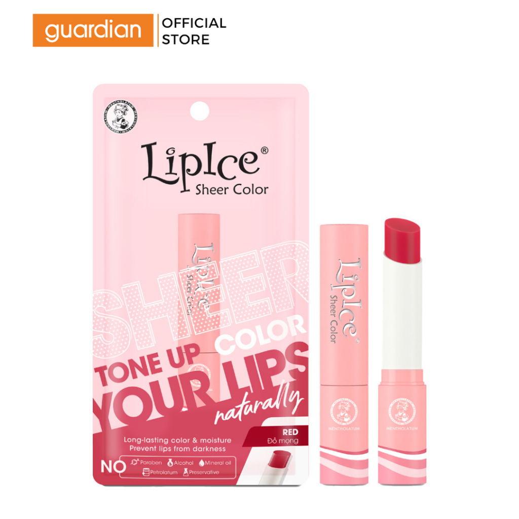 Son Dưỡng Có Màu Lipice Sheer Color Red Đỏ 2,4Gr