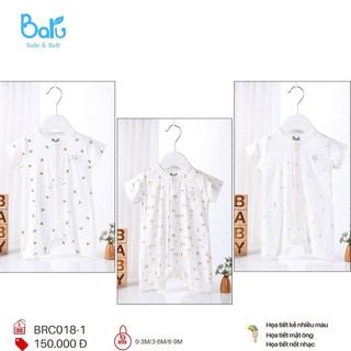 Baru-body cài giữa cộc tay quần đùi sz 3-6,6-9