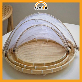 Mẹt tre căng màn SUMIYA giúp giữ vệ sinh thực phẩm, thức ăn chống ruồi muỗi, bụi bám, decor