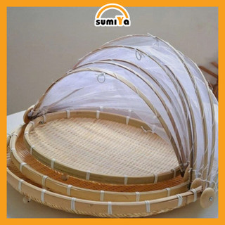 Mẹt tre căng màn SUMIYA giúp giữ vệ sinh thực phẩm, thức ăn chống ruồi muỗi, bụi bám, decor