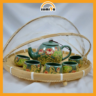 Mẹt tre căng màn SUMIYA giúp giữ vệ sinh thực phẩm, thức ăn chống ruồi muỗi, bụi bám, decor