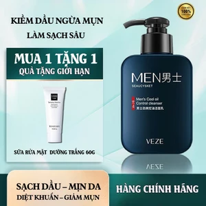🎁【Mua 1 Tặng 1】Sữa Rửa Mặt Tràm Trà Axit Salicylic Da Dầu Mụn Kiềm Dầu Làm Sạch Sâu Giảm Mụn ành hiệu quả an toàn