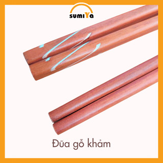Đũa gỗ dài 39cm SUMIYA dùng xào nấu chống nóng tay, cách nhiệt tốt an toàn cho tay không trơn trượt