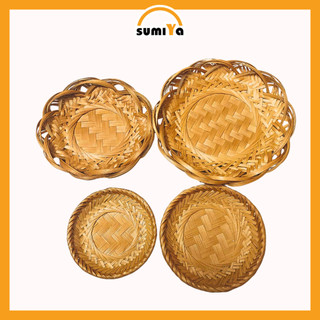 Rế tre lót nồi , đĩa tre hun khói đựng trái cây, bánh kẹo, các loại hạt - SUMIYA