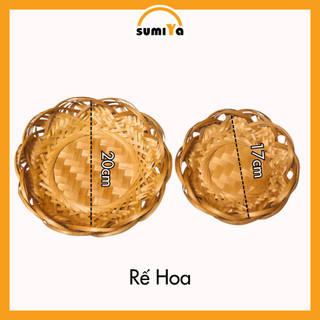 Rế tre lót nồi , đĩa tre hun khói đựng trái cây, bánh kẹo, các loại hạt - SUMIYA