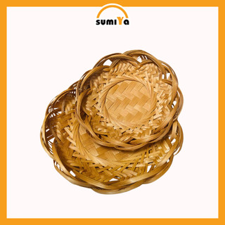 Rế tre lót nồi , đĩa tre hun khói đựng trái cây, bánh kẹo, các loại hạt - SUMIYA
