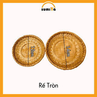 Rế tre lót nồi , đĩa tre hun khói đựng trái cây, bánh kẹo, các loại hạt - SUMIYA