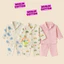 Bộ đồ pizama dài tay vải xô muslin Kunbaby ,đồ ngủ trẻ em nằm điều hòa, họa tiết dễ thương.