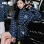 MLB ÁO DÁNG ĐẦM CỘT EO XANH NAVY NY (240717003)