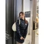 MLB ÁO DÁNG ĐẦM CỘT EO XANH NAVY NY (240717003)