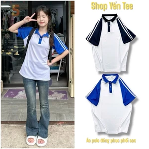 Áo phông cổ bẻ đồng phục học sinh cấp 2, cấp 3 Yến Tee Shop #1003