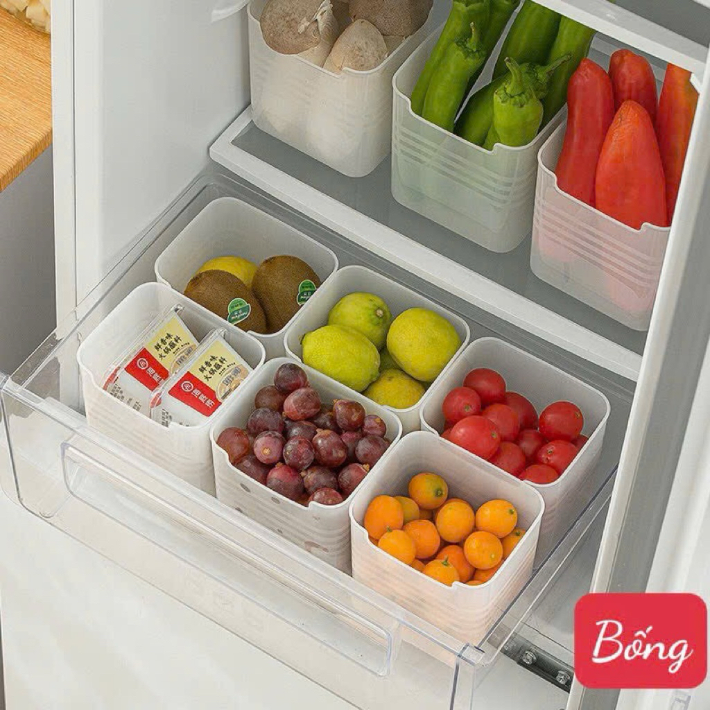 Set 10 Hộp đựng đồ  để cánh tủ lạnh đựng thực phẩm