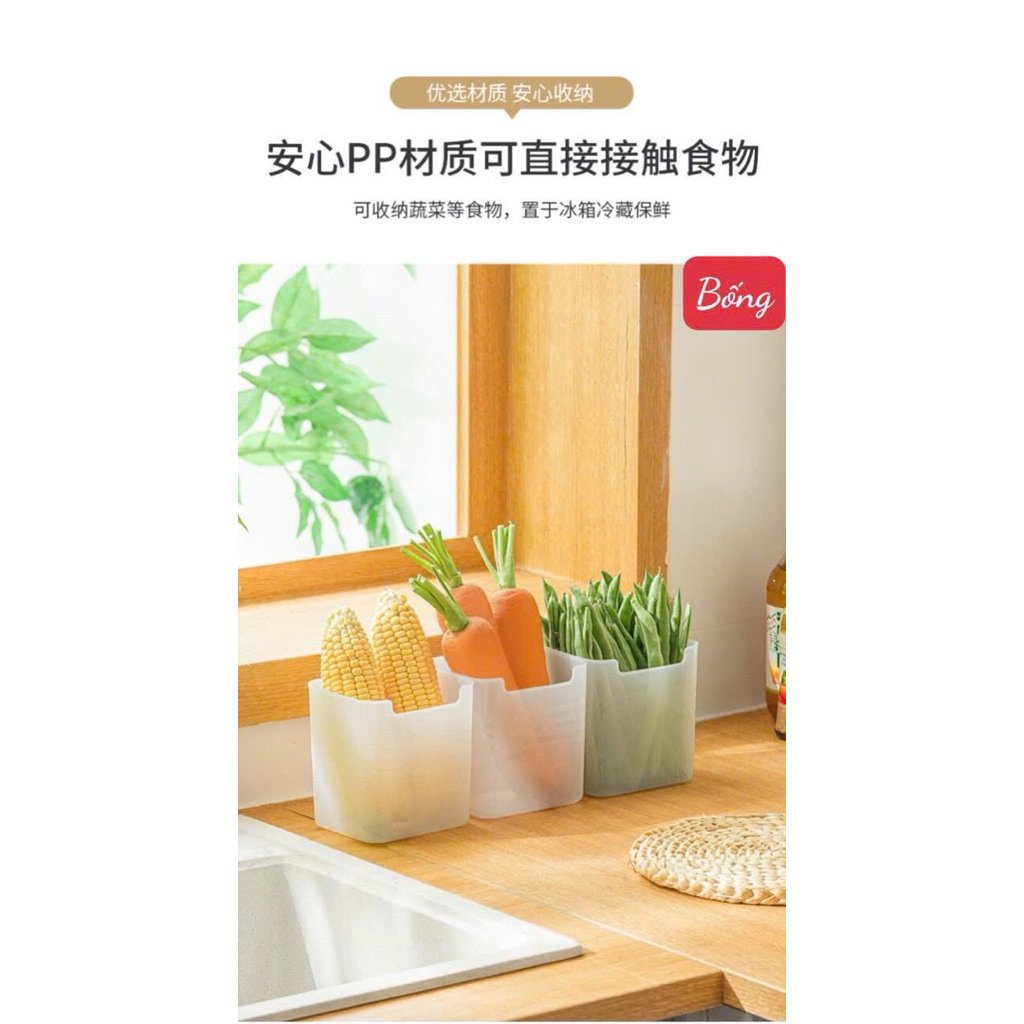 Set 10 Hộp đựng đồ  để cánh tủ lạnh đựng thực phẩm