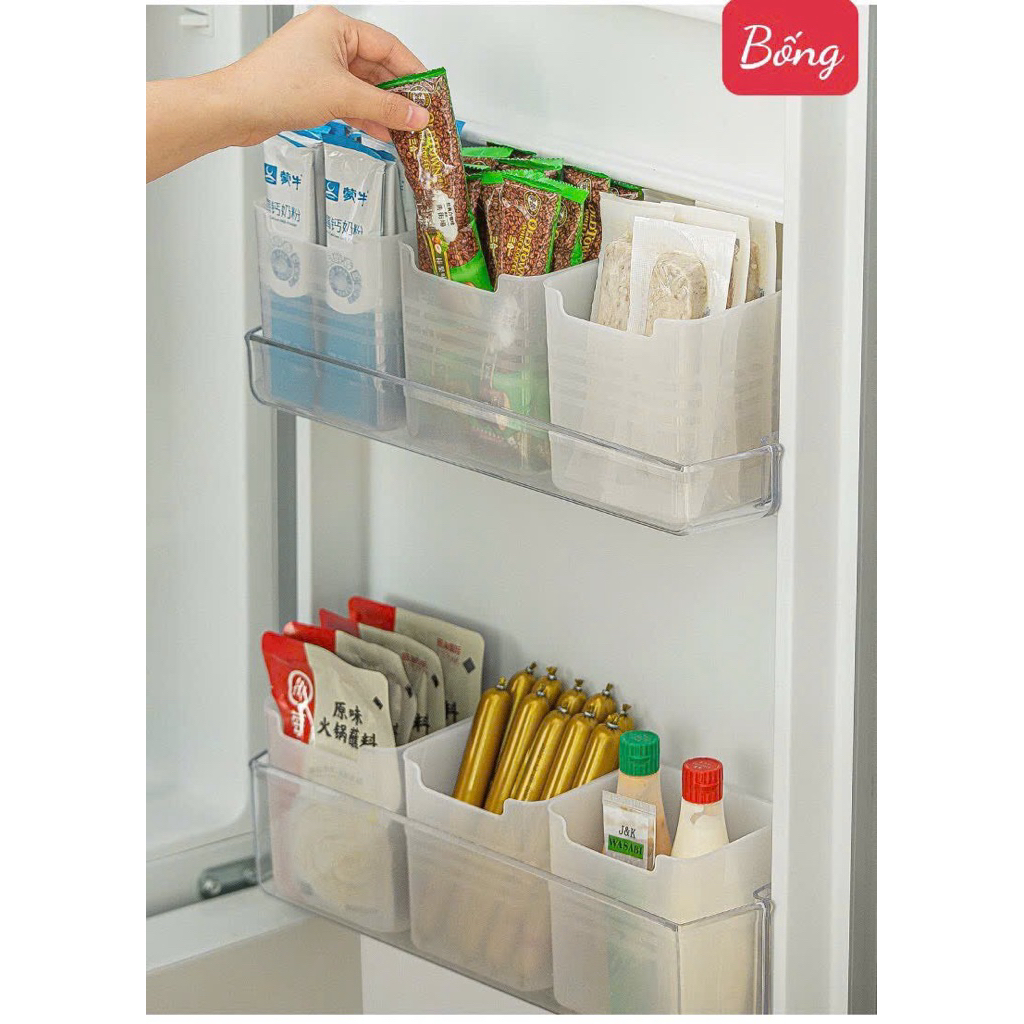 Set 10 Hộp đựng đồ  để cánh tủ lạnh đựng thực phẩm
