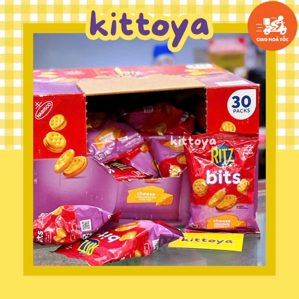 [ HỎA TỐC ] BÁNH RITZ BITS KẸP PHÔ MAI GIÒN TAN CỦA MỸ | Shopee Việt Nam