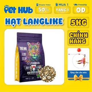 [CHÍNH HÃNG] Hạt LangLike Thức Ăn Cho Mèo Cao Cấp, Đạm 40%, 20% Topping, Không Độn Ngũ Cốc Cùng Thịt Sấy