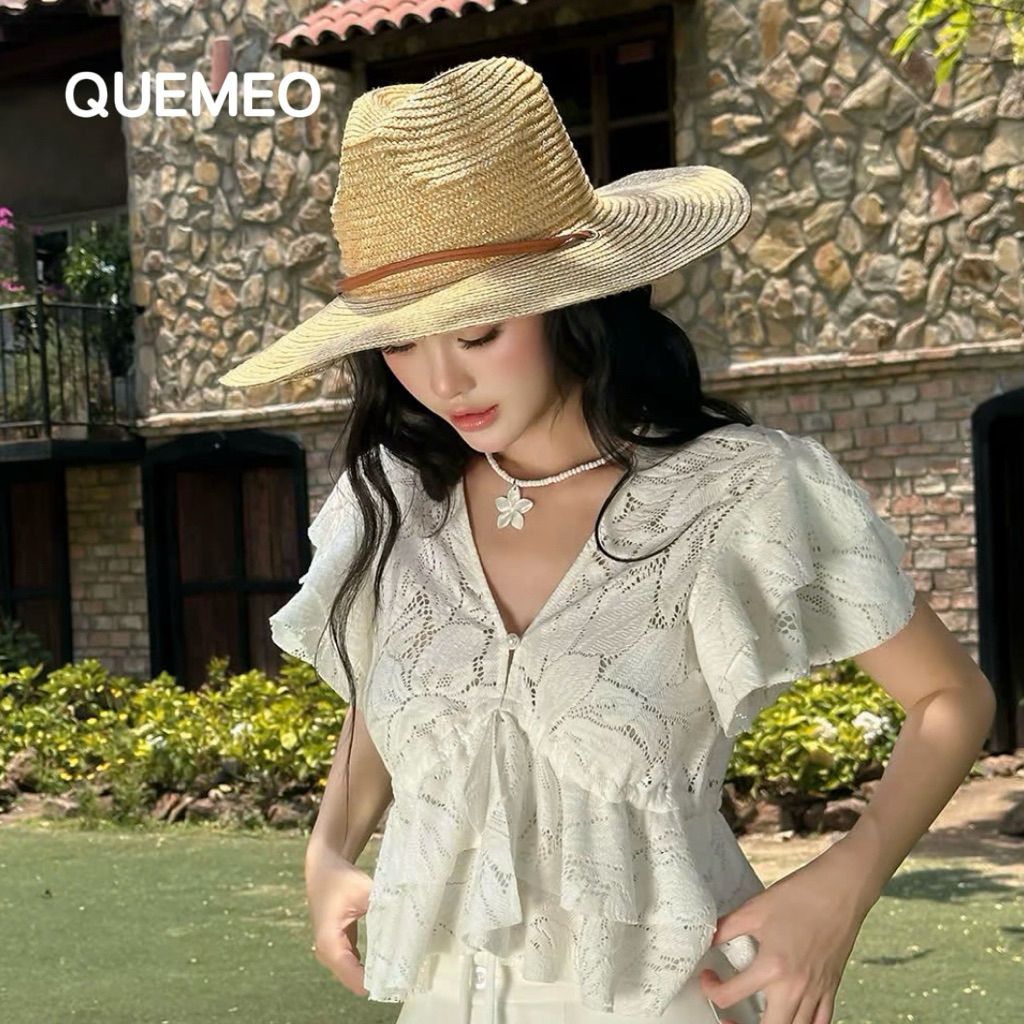 Vòng Cổ Hoa Biển Xà Cừ Shell Đại Dương QUEMEO phụ kiện mùa hè