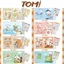 Set 10 Giấy Bao Tập In Nhãn Vở Kèm Bao Kiếng Tiện Lợi Nhiều Hoạ Tiết TOMI 133