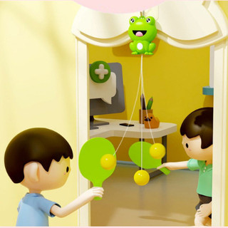 [Kho sỉ] Bộ đồ chơi bóng bàn treo tường mô phỏng luyện tập đánh bóng bàn vận động thể chất trong nhà tăng chiều cao ch
