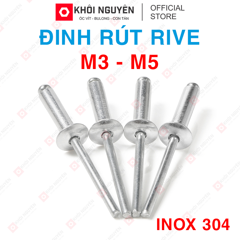 Set 30 Con Đinh rút inox 304 (Rive inox) | 100% Full Inox 304, Hàng ...
