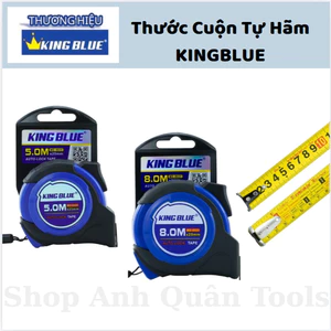 Thước Cuộn Tự Hãm KingBlue Dài 5m Và 8mx25mm, Thước Đo Thông Dụng Có Khóa Chống Trượt
