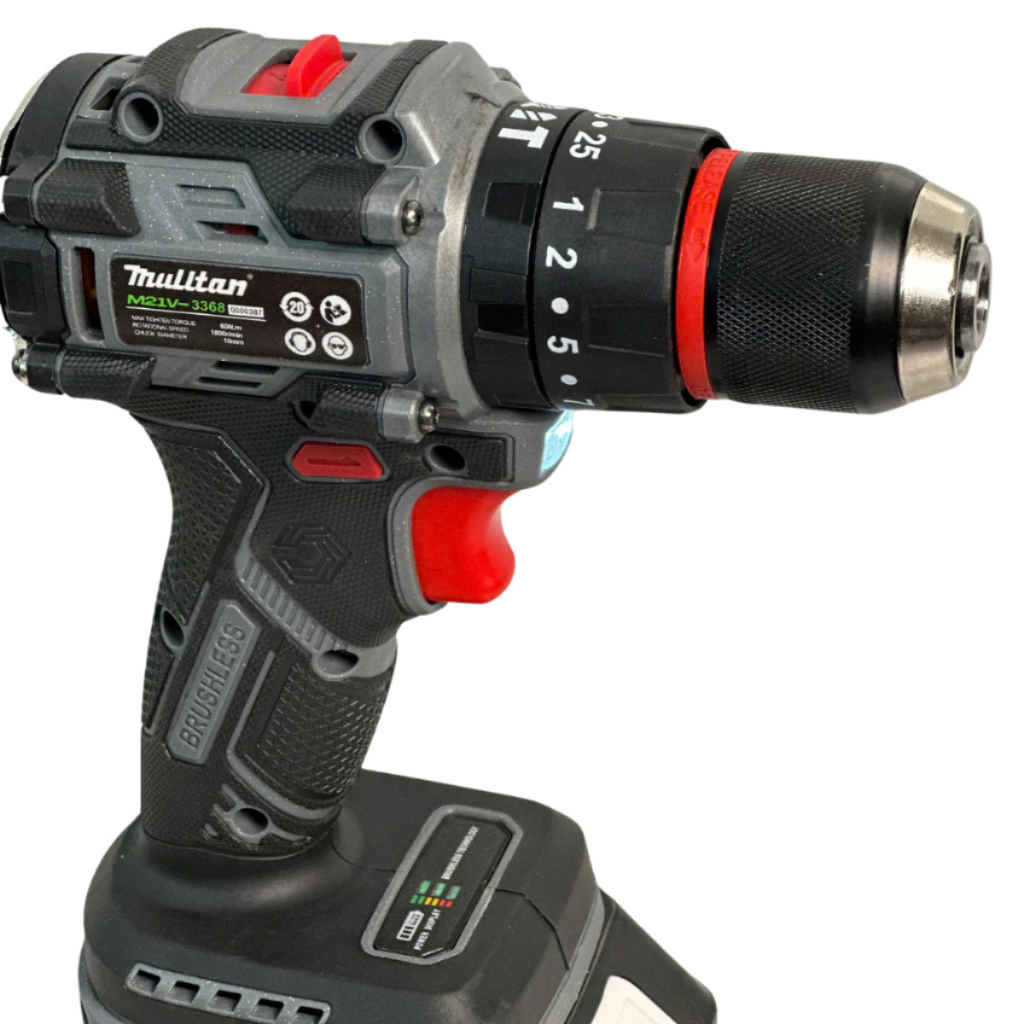 Mulitan Combo Máy Cắt M21V-5510 & Máy Khoan Pin 3 Chức Năng 3368 Động Cơ Không Chổi Than 21V Kèm 2Pin 20cell & Sạc Miễn