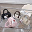 Túi xách nữ mini dáng trống da PU họa tiết Hello Kitty tặng kèm dây đeo chéo và charm bông gấu xinh yêu - ST993