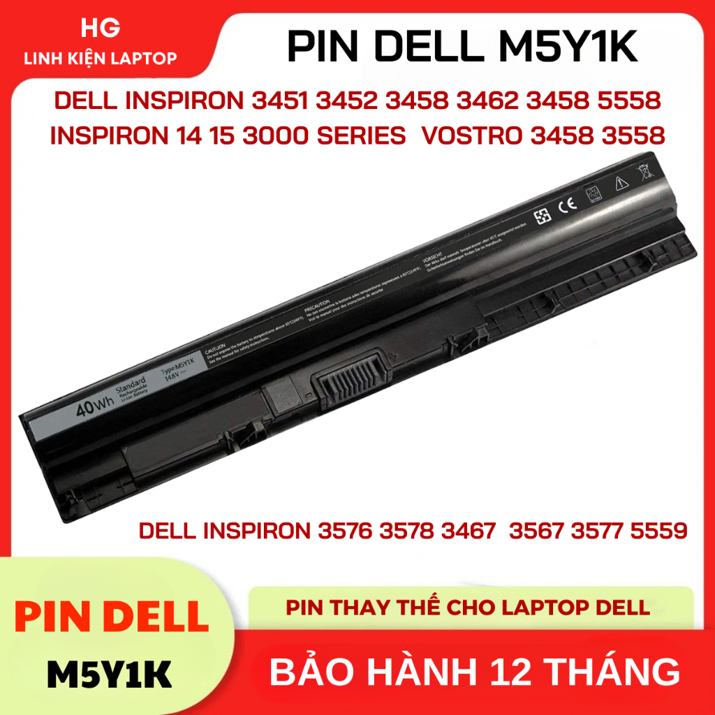 Pin ZIN Laptop Dell Inspiron 15 5000 3000 Series 5566 5555 5558 5559 ...