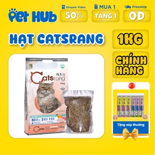 [1KG CHÍNH HÃNG] Hạt Catsrang Bao 5KG Thức Ăn Khô Cám Mèo Cat’s Rang Cho Mèo Mọi Lứa Tuổi Hàn Quốc