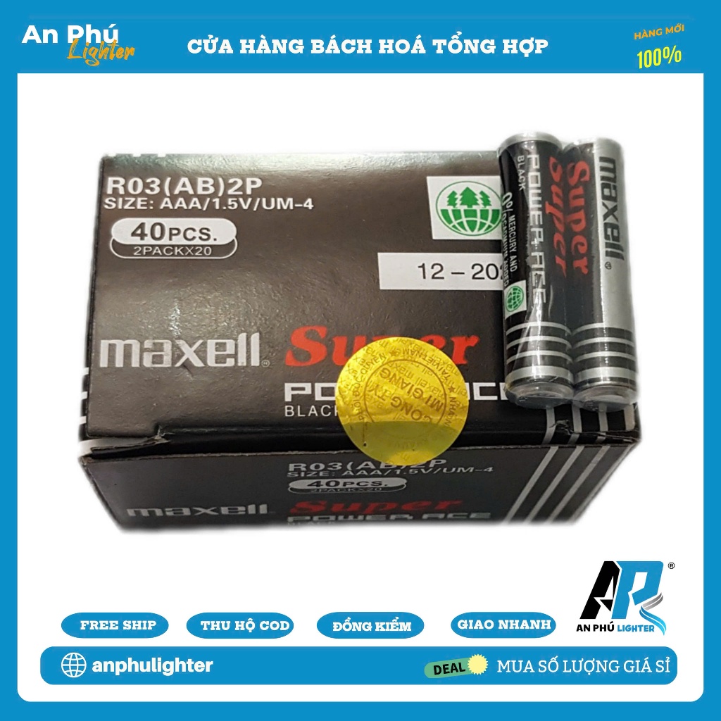 Pin Maxell Super Nhí - Pin AAA Maxell 1.5V - Hộp 40 Viên - Combo Nhiều ...