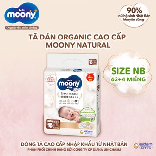 (Combo 4 bịch -tặng quà) Bỉm dán, Bỉm quần Moony Natural, Moony trắng, Moony Dịu Nhẹ siêu cao cấp cho Bé