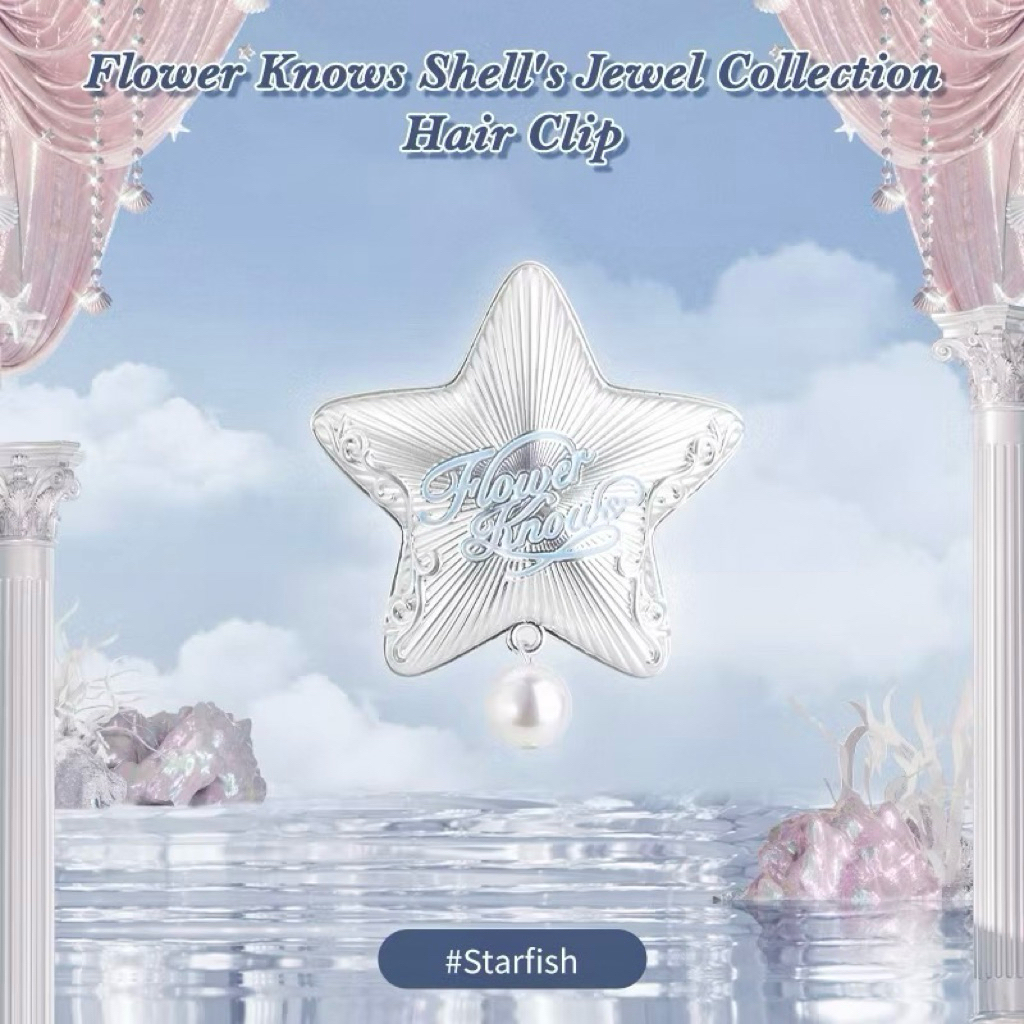 (Có sẵn) Kẹp tóc Flowerknows Shell's Jewel - Kẹp tóc Hoa biết vỏ sò (kẹp  tóc đi biển)