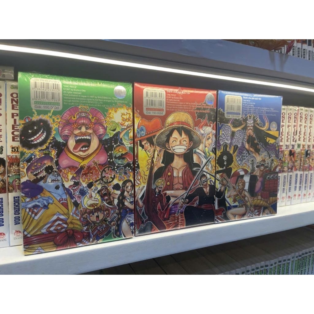 Sách-One Piece -tập 99,100,101,102,103,104,105- bản limited, bìa rời ...