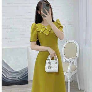 Đầm Nữ Xòe 6 Cánh ĐÍNH NGỌC Thời Trang Mới Cực Đẹp THỜI TRANG