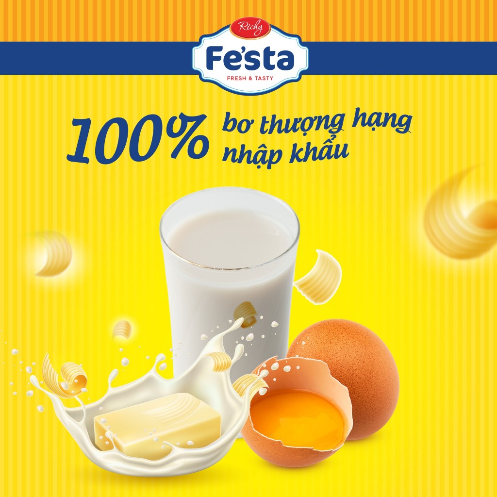 [Tặng quà đơn từ 129k]Combo 7 bánh Mix vị, 4 bịch Karo chà bông, 3 bịch Bánh mì hoa cúc Fe'sta, HSD 35-45 ngày