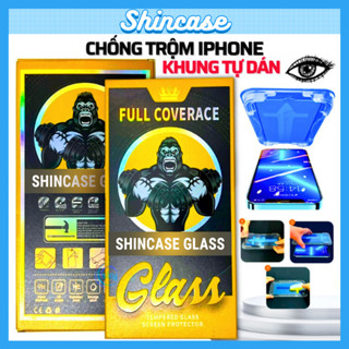 Kính Cường Lực iPhone Khung Tự Dán Chống Nhìn Trộm Cao Cấp Full Màn-iP 6/6s/7/8/Plus/X/XS/XR/11/12/13/14/15/16/17Pro/Max