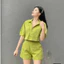 Set Đũi CROPTOP Mới Thiết Kế Vải Đũi Mát Nhẹ Thời Trang XU HƯỚNG