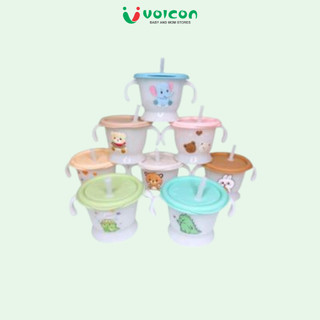 Cốc tập hút cho bé Mumbebe 3 giai đoạn - Ống hút silicone - Dung tích 150ml