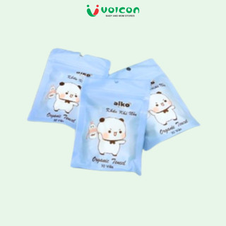 Khăn khô nén Aiko Bamboo, Tencel 30 viên/túi
