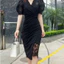 Đầm Body Nữ Phối REN Sang Chảnh TÔN Dáng Các Chị Em Cực Xinh Xắn