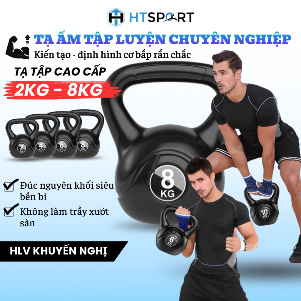 Tạ Ấm Tập Tay Nam Nữ - Dụng Cụ Tập Thể Hình Tại Nhà, Tạ Tập Tay Từ 2Kg – 8Kg Đa Năng Tiện Lợi