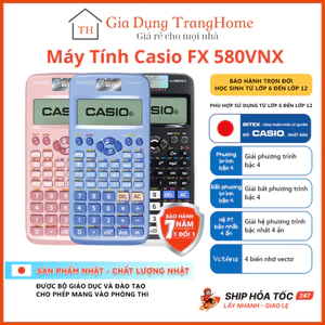 Máy tính Casio Fx-580VNX Chính Hãng Nhập Khẩu 521 Tính Năng Dành Cho Học Sinh Cấp 2 Cấp 3