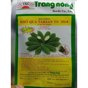 Gói 10 Hạt Giống Khổ Qua Rừng Tarzan, Rau Ăn Quả Trang Nông Nổi Tiếng TN 354, Hạt Nảy Mầm Nhanh, Mạnh, Trồng Quanh Năm