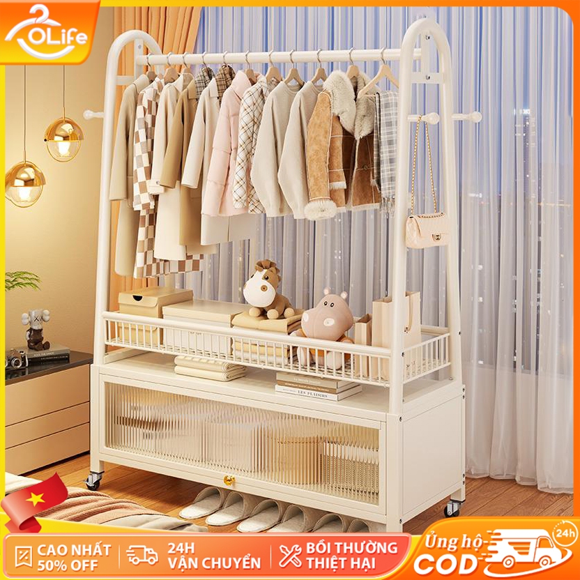 𝐎𝐥𝐢𝐟𝐞 Giá Treo Quần Áo Đa Chức Năng Móc Treo Đồ Phòng Ngủ Chữ A Giá Phơi Quần Áo