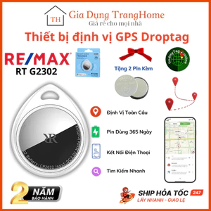 Thiết Bị Định Vị GPS Droptag Remax RT G2302 Theo Dõi Ô Tô Xe Máy Thú Cưng Trẻ Em Tránh Thất Lạc Kết Nối Qua App