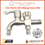 Vòi Nước Đôi Bằng Inox 304 Gắn Tường 01 Đầu Vào 2 Đầu Ra Kích Thước Đầu Vào DN15 Lắp Cho Ống D21