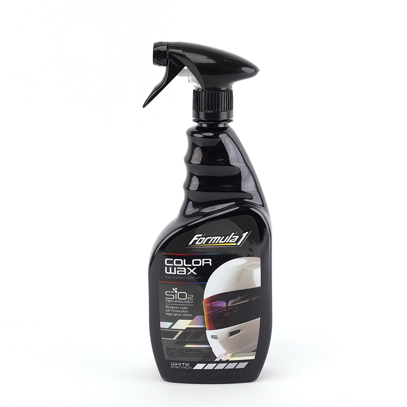 Xịt Phủ Bóng Màu Trắng Ceramic Color Wax SiO2 FORMULA 1 617963 680ml Làm Sáng  Bóng Màu Sơn Nhiều Dòng Xe Như Mới